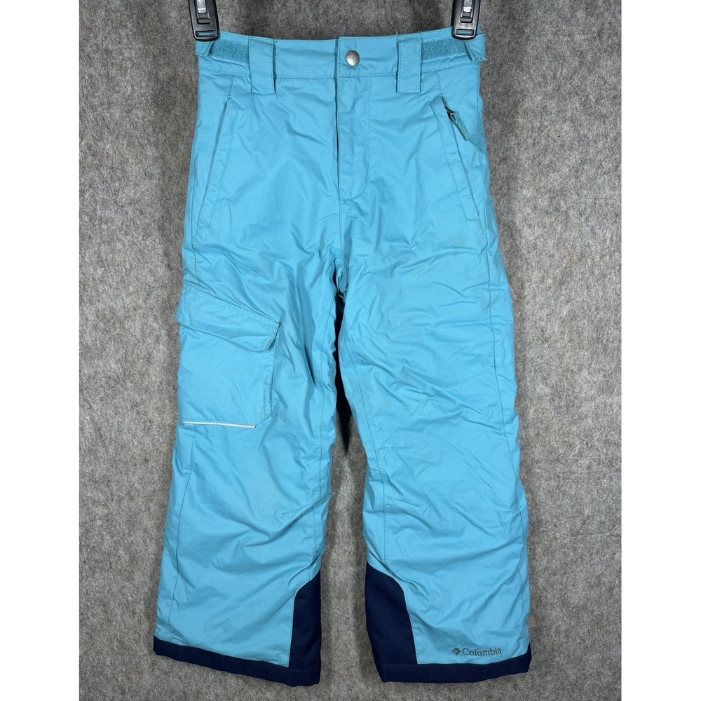 Columbia‎ Bugaboo Youth Small Snow Pants Omni Heat Omni Tech Blue Ski